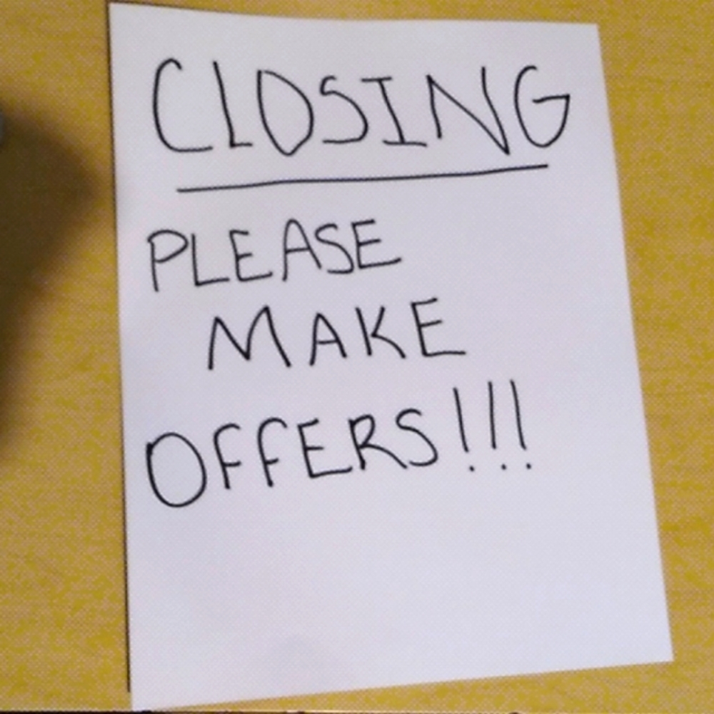 Closet Closing!! Please Send Best Offers! Thanks